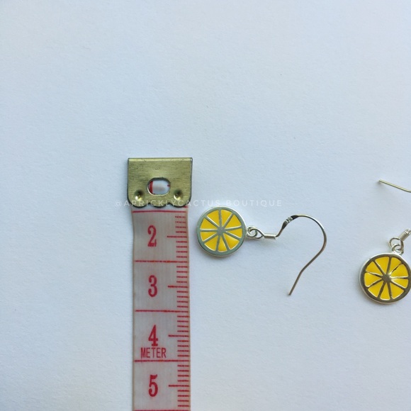 🛍 Sterling Silver Lemon Drop Earrings .925 Hook - Picture 6 of 8